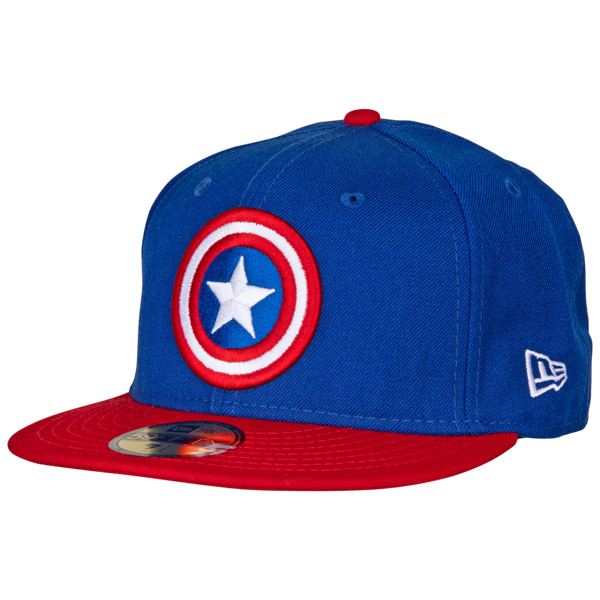 Captain America Shield Blue Wool 59Fifty Fitted Cap